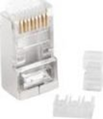 Изображение Lanberg Wtyk sieciowy Lanberg PLS-6120 RJ-45 8P8C kat. 6 FTP 20 sztuk z prowadnic do linki i do drutu od 1.2