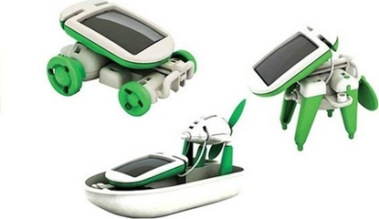 Picture of LeanToys Edukacyjny Zestaw Robot Solarny Do Zoenia 6 w 1 Auto Wiatrak