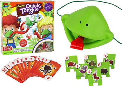 Picture of LeanToys Zabawna Gra Zrcznociowa Szybki Jzyk - Zap Owada Maska Kameleon