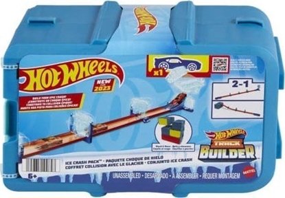 Изображение Mattel Hot Wheels Track Builder Lodowy Tematyczny tor podstawowy HKX40 HNJ66 MATTEL