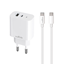 Attēls no Maxlife MXTC-06-30AC PD QC charger 1x USB-C 1x USB