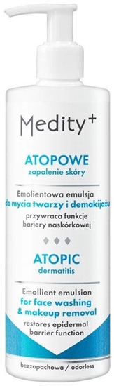 Picture of MEDITY+_Atopowe Zapalenie Skóry emolientowa emulsja do mycia twarzy i demakijau 200ml