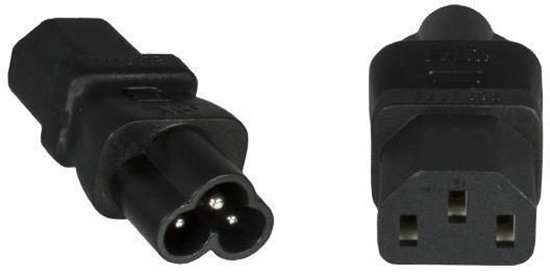 Picture of Microconnect PE613AD adapter wtyczek zasilajcych C6 C13 Czarny