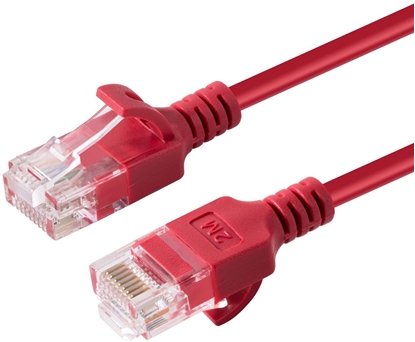 Изображение Microconnect V-UTP6A0015R-SLIM kabel sieciowy Czerwony 0,15 m Cat6a U/UTP (UTP)