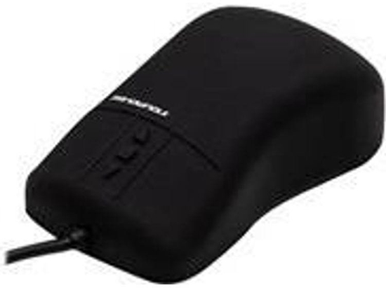 Picture of Mysz Gett GETT InduMouse Pro Silikon Maus Scroll Laser Track-On-Glass-Funktion IP68 wasserdicht desinfizierbar laseroptisch USB Farbe: schwarz