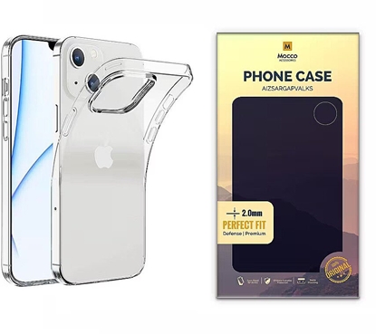 Attēls no Mocco Original Clear Case 2mm Silicone Case for Apple iPhone 13 Transparent
