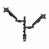 Изображение Monitora stiprinājums Gembird 2x 17”-32” Adjustable desk display mounting arm 
