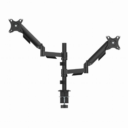 Изображение Monitora stiprinājums Gembird 2x 17”-32” Adjustable desk display mounting arm 
