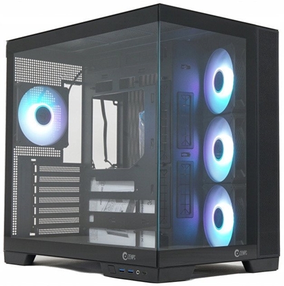 Attēls no Obudowa do komputera ZENPC Cube Black 4x Fander P12 PWM PST ARGB