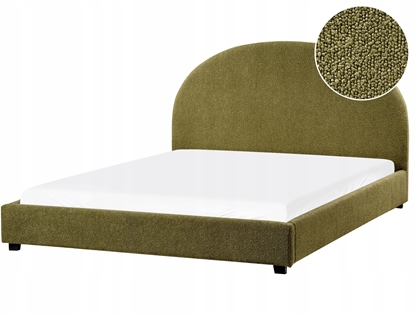 Изображение Beliani óko Boucle VAUCLUSE 160 x 200 cm Oliwkowy