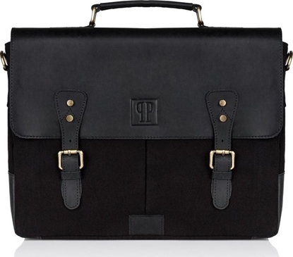 Attēls no Paolo Peruzzi TORBA MSKA NA RAMI CZARNA PAOLO PERUZZI T-07-BL