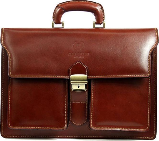 Picture of Paolo Peruzzi Woska teczka skórzana mska Paolo Peruzzi N02 brzowa