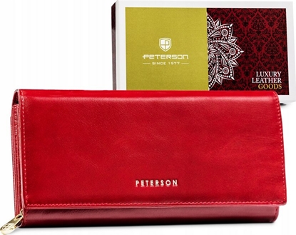 Attēls no Peterson Duy, skórzany portfel damski na zatrzask - Peterson NoSize