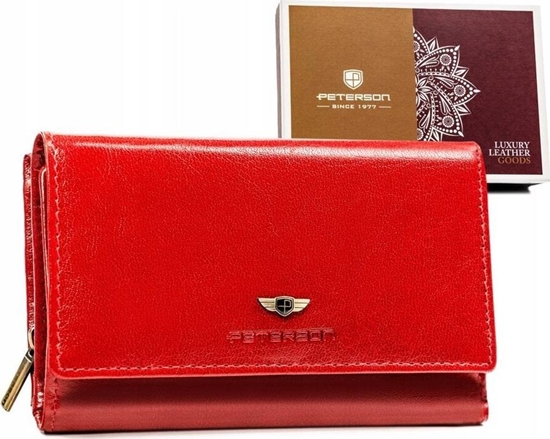 Изображение Peterson rednich rozmiarów portfel damski ze skóry naturalnej - Peterson NoSize