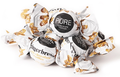 Picture of Piena šokolādes trifeles ar piparkūku garšas krēma pildījumu 500g PURE