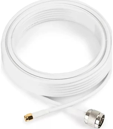 Attēls no Poynting Â· Antennen Zubehör Â· Kabel Â· A-CAB-150 Â· 10m HDF195 Â· N (M) zu SMA (M) Â· white Â· Nickel beschichtet (A-CAB-150)