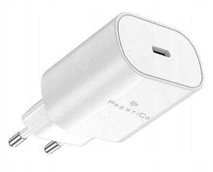 Изображение Prestico F25 Fast Charge wall charger USB-C 25W PD white