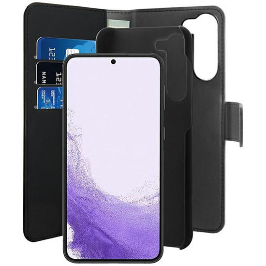 Изображение Puro Wallet Detachable Sam S23 S911 2w1 czarne|bla