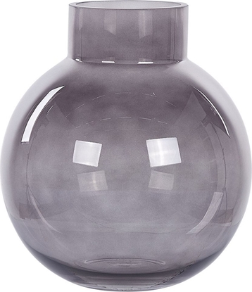 Изображение Ramka Beliani Wazon na kwiaty szklany 22 cm szary POLYDROSOS!