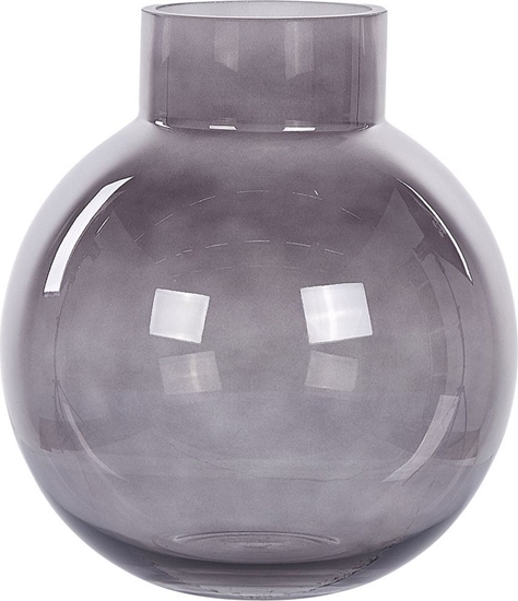 Picture of Ramka Beliani Wazon na kwiaty szklany 22 cm szary POLYDROSOS!