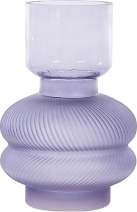 Изображение Ramka Beliani Wazon na kwiaty szklany 24 cm fioletowy RODIA!