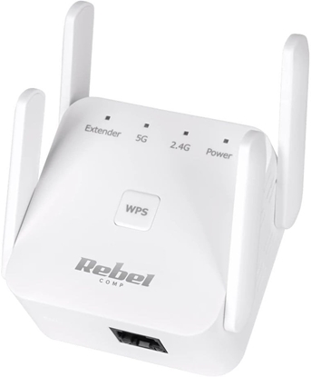 Attēls no Access Point Rebel Repeater - wzmacniacz sieci bezprzewodowej 2.4+5 GHz KOM1032