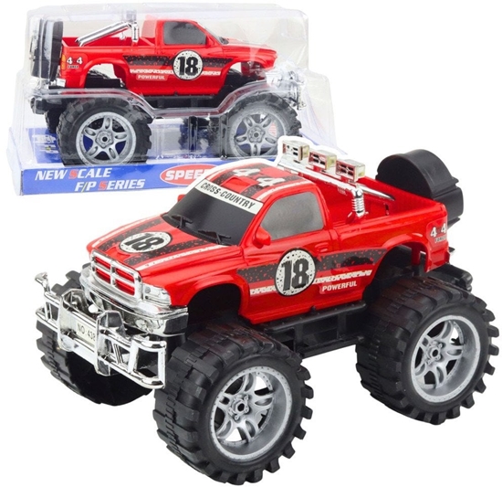 Picture of Samochód Terenowy Z Napdem Na Ty Czarno-Czerwony 27cm