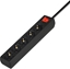 Attēls no Pagarinātājs Savio Schuko Power Strip 5 sockets 5m