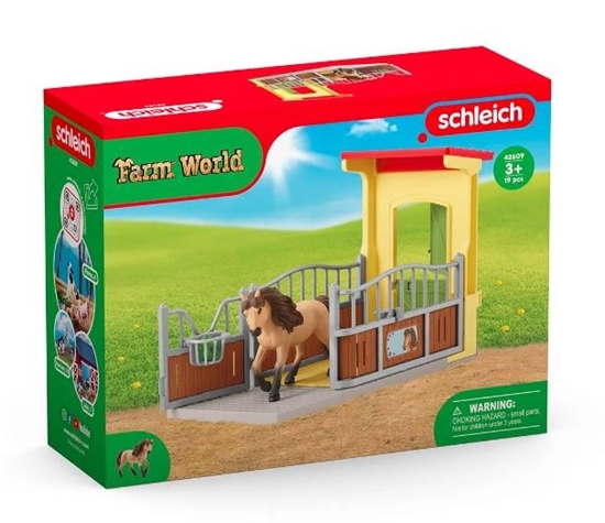 Picture of Schleich Farm World     Pony Box with Iceland Pony Stallion 42609