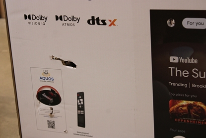 Изображение Sharp | 43GR8265E | 43" | Smart TV | Google TV | 4K Ultra HD | DAMAGED PACKAGING