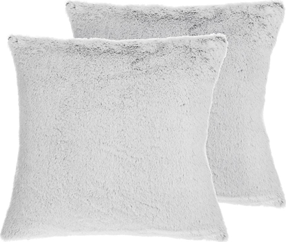 Picture of Shumee Zestaw 2 poduszek dekoracyjnych wochacz 45 x 45 cm szary CLEMATIS