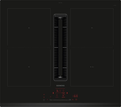 Picture of Siemens iQ500 ED631HQ26E, Black, Built-in, 60 cm, Zone induction hob, Glass-ceramic, 4 zone(s)