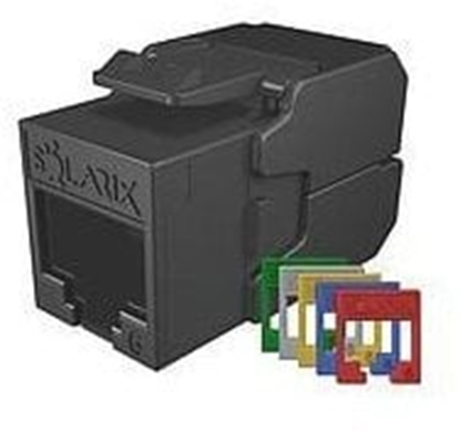 Picture of Solarix Samoezný keystone CAT6 UTP SXKJ-6-UTP-RAL-SA, RAL FIT moduly, SECURE CAP, Component Level a 4PPoE certifikace