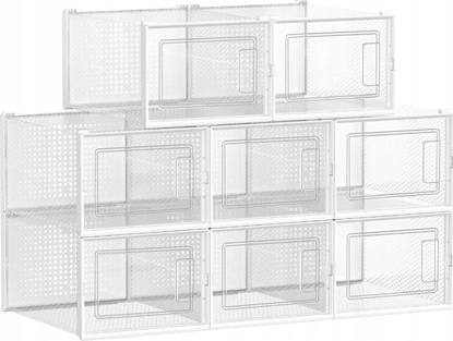 Picture of Songmics Pudeka Na Buty, Opakowanie 18 Organizerów Do Przechowywania Butów, Które Mona Ukada Jeden Na Drugim, Skadane I Wszechstronn