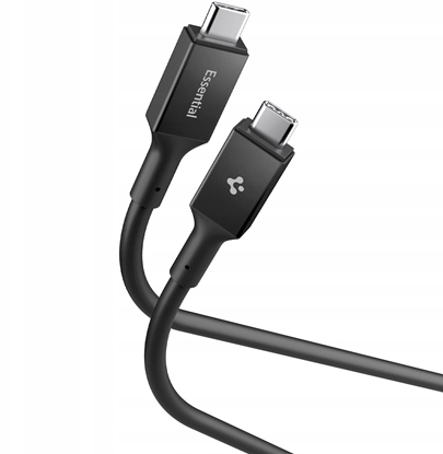 Attēls no Kabel USB Spigen USB-C - USB-C Czarny (ACA09459)