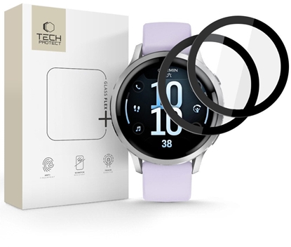 Picture of Szko hybrydowe Tech-Protect Glass Flex+ do Garmin Venu 4 41mm Black [2 PACK]