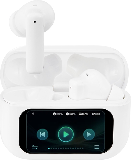 Picture of T600 TWS ausins STREETZ , su LCD, ANC ir ENC, baltos / T600-WHT / 6612113
