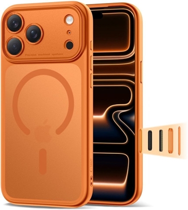 Attēls no TECH-PROTECT MAGPEAK MAGSAFE CC IPHONE 17 PRO MATTE COSMIC ORANGE