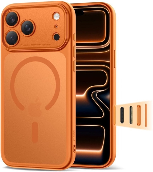 Picture of TECH-PROTECT MAGPEAK MAGSAFE CC IPHONE 17 PRO MATTE COSMIC ORANGE