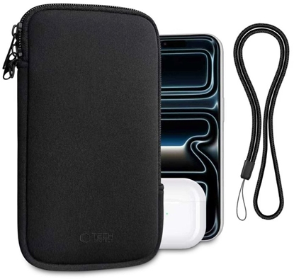 Attēls no TECH-PROTECT SM70 UNIVERSAL PHONE POUCH 6.0-7.2 INCH BLACK