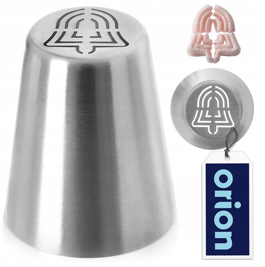 Изображение Tylka rosyjska cukiernicza kocówka do dekoracji stalowa dzwonek ORION 153036
