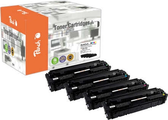 Изображение Toner Peach Peach PT707 kaseta z tonerem 4 szt. Czarny, Cyjan, Purpurowy, óty