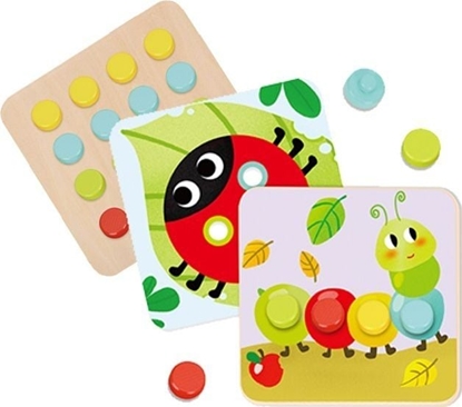 Picture of Tooky Toy TOOKY TOY Ukadanka Klocki dla Dzieci Zwierzta Dopasuj Nauka Ksztatów Kolorów + Plansze