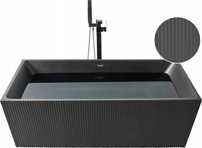 Picture of Wanna Beliani Wanna wolnostojca 170 cm x 80 cm czarna GOCTA