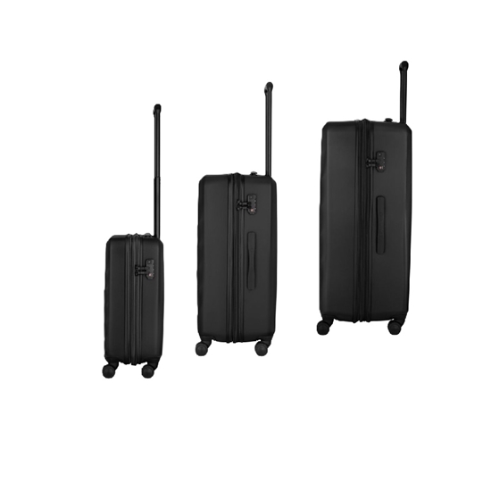 Picture of WENGER MOTION 3pc HARDSIDE CASES Set S-M-L, Chic Black
