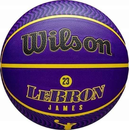 Picture of Wilson Wilson NBA Player Icon LeBron James Outdoor Ball WZ4027601XB Fioletowe 7