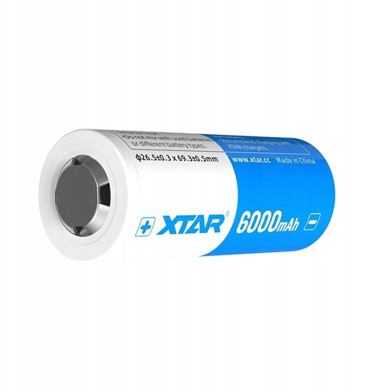 Picture of XTAR AKUMULATOR 26650 3,6V LI-ION 6000 MAH Z ZABEZPIECZENIEM 26650-6000