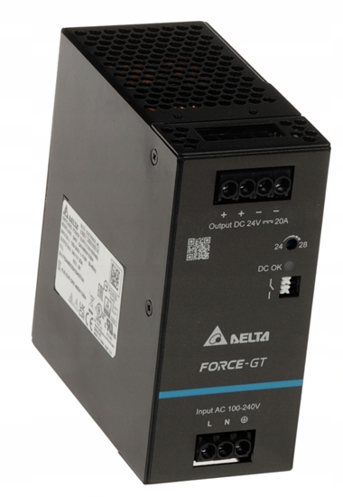 Picture of ZASILACZ IMPULSOWY DRF-24V480W1GBA FORCE-GT (1 FAZA) Delta Electronics