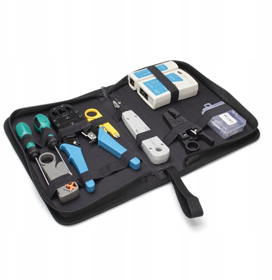 Picture of Zestaw akcesorii do zarabiania wtyków RJ45 10w1 Montis MT183