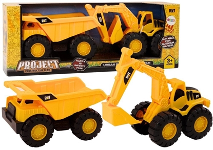 Picture of Zestaw Maszyn Budowlanych Koparka Wywrotka Ruchome óty